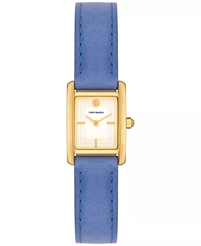 Women's The Eleanor Blue Leather Strap Watch 19mm | Macy's
