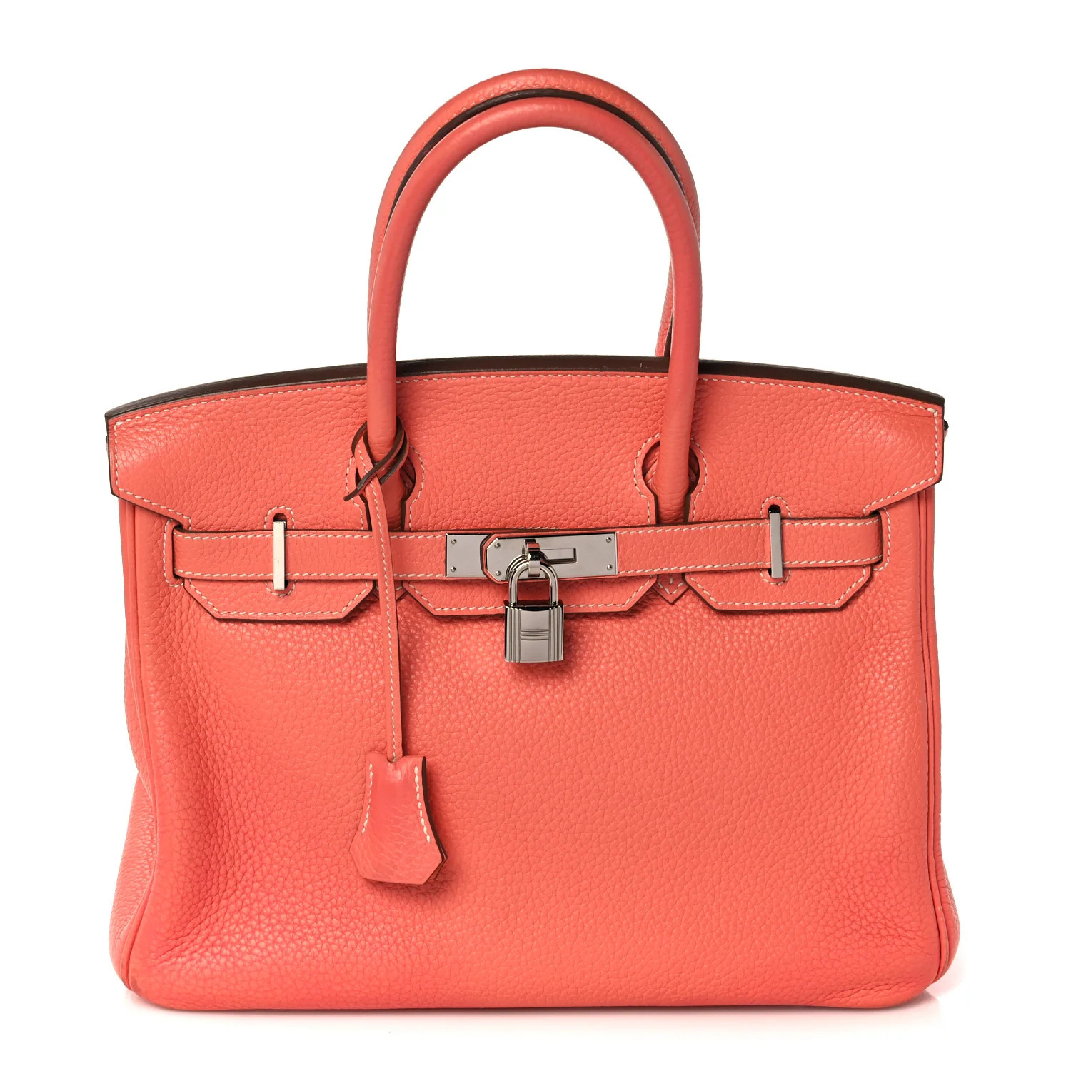 HERMES Taurillon Clemence Birkin 30 Crevette | FASHIONPHILE | Fashionphile