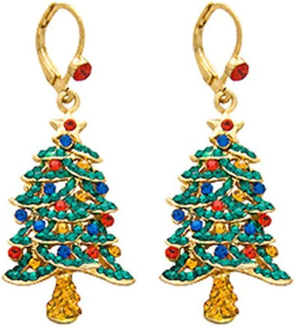 Butler and Wilson Crystal Christmas Tree Drop Earrings | Amazon (UK)