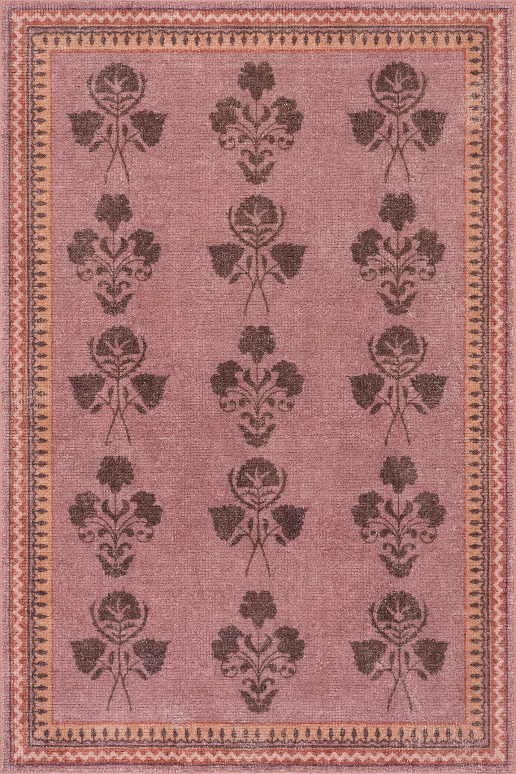 Pink Floris Hand-Tufted Floral Wool-Blend 7' 6"" x 9' 6"" rug | Rugs USA