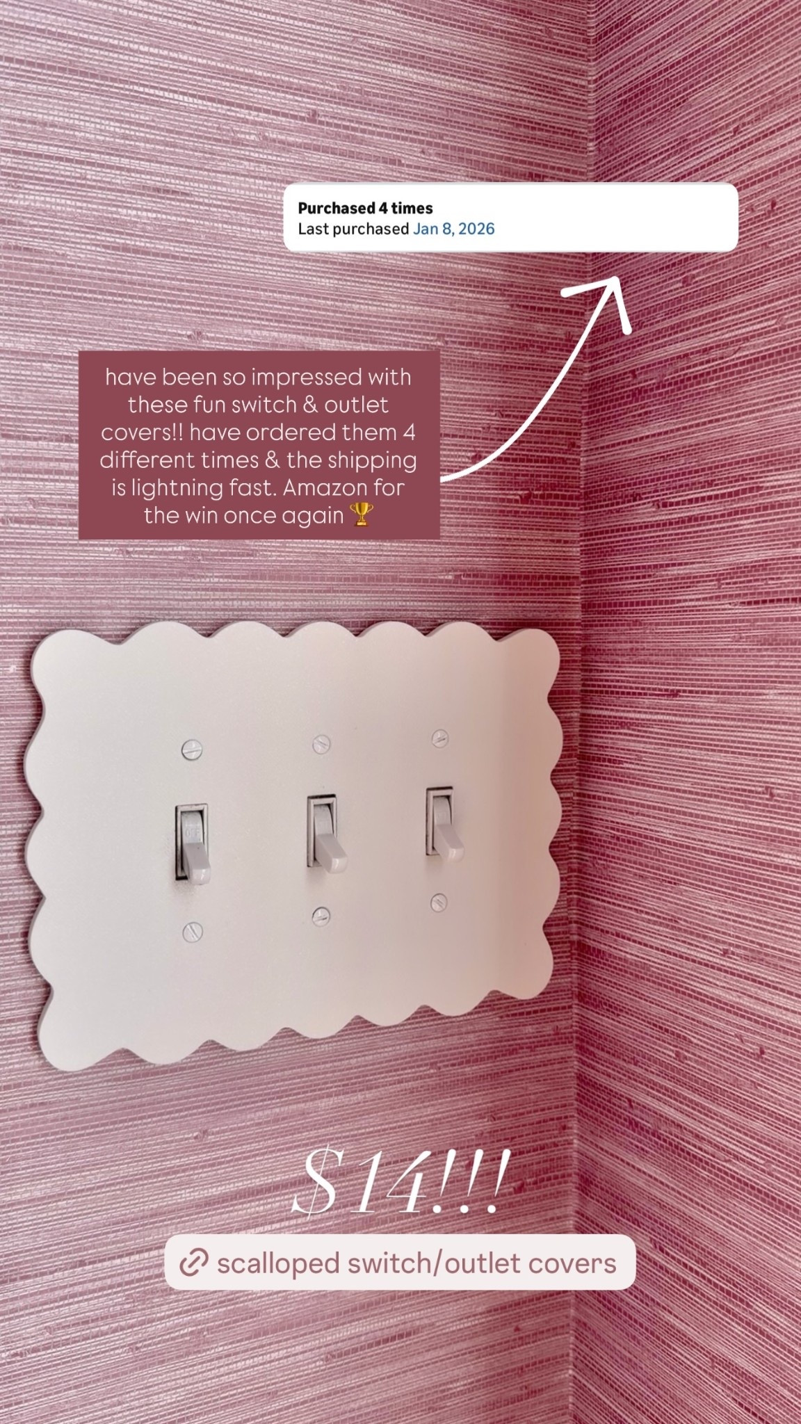 $14!!! Have been so impressed with these fun switch & outlet covers!! I’ve ordered them 4 different times & the shipping is lightning fast. Amazon for the win once again 🏆

#LTKdayinmylife #LTKFindsUnder50 #LTKHome