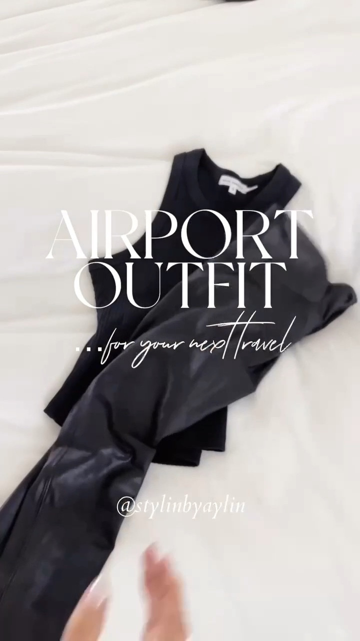 Travel style, boyfriend blazer, runs naturally oversized (I prefer the size small. I’m just shy of 5-7”), faux leather leggings (I recommend sizing up one…I wear the size Small) , sneakers run TTS, Fendi baguette #stylinbyaylin

#LTKstyletip #LTKunder100 #LTKitbag