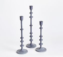 Fia Metal Candlesticks - Set of 3 | Pottery Barn (US)