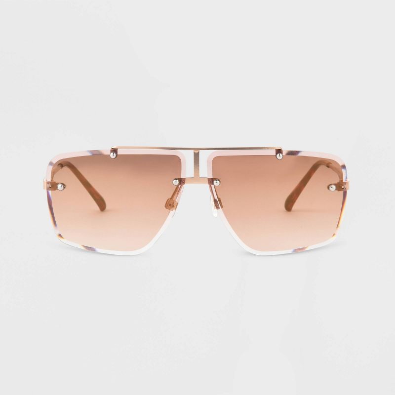 Women's Tortoise Print Metal Aviator Sunglasses - Universal Thread™ | Target