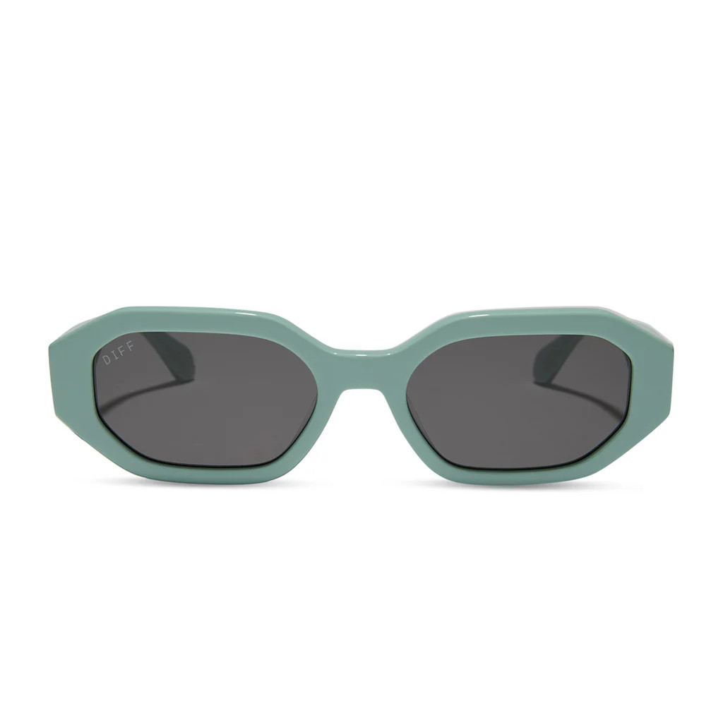 ALLEGRA - STEEL TEAL + GREY + POLARIZED SUNGLASSES | DIFF Eyewear