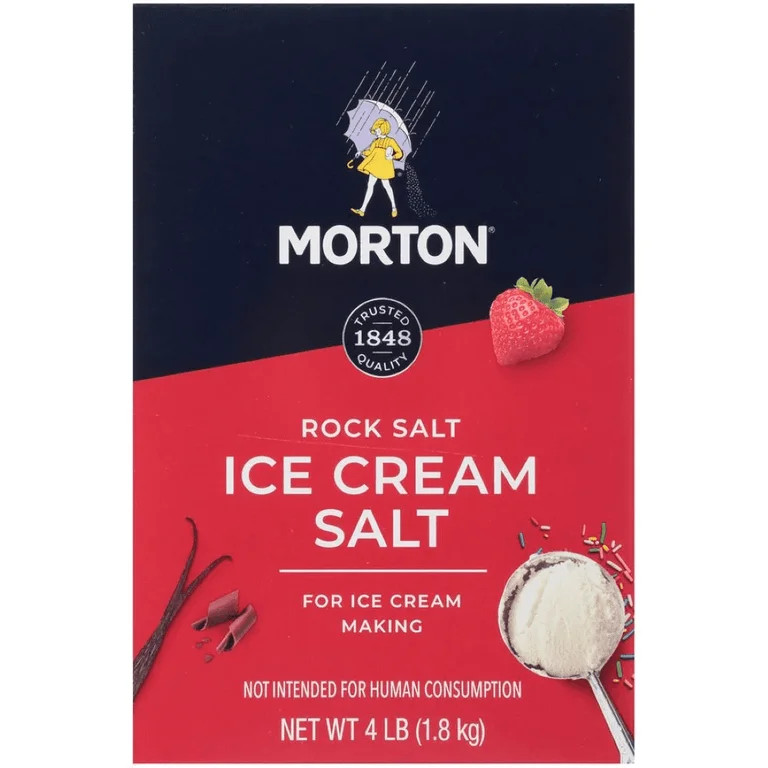 Morton Rock Salt for Ice Cream Making, 4 Pound Box | Walmart (US)