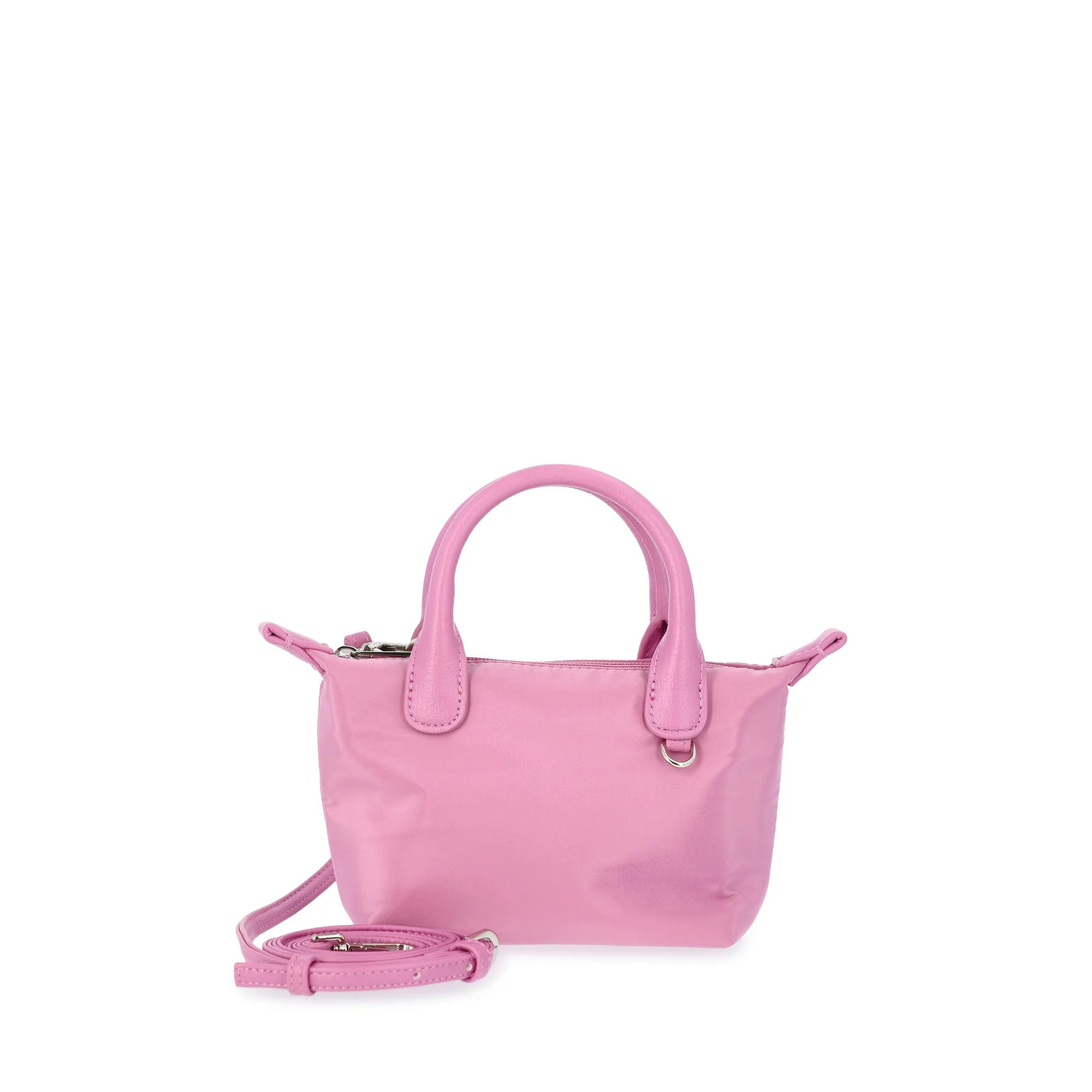 No Boundaries Women's Mini Tote Crossbody Bag, Rosy Lilac | Walmart (US)