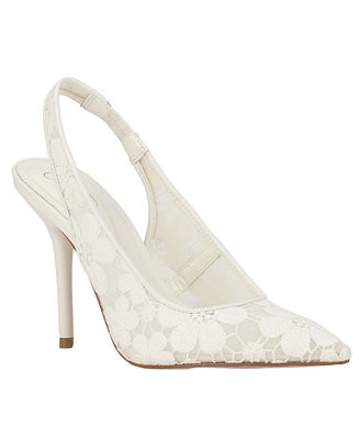 Jessica Simpson Women's Liliere Mesh Pointed-Toe Slingback Pumps - Macy's | Macy's