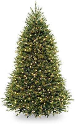 National Tree 6.5 Foot Dunhill Fir Tree with 650 Clear Lights, Hinged (DUH-65LO) | Amazon (US)
