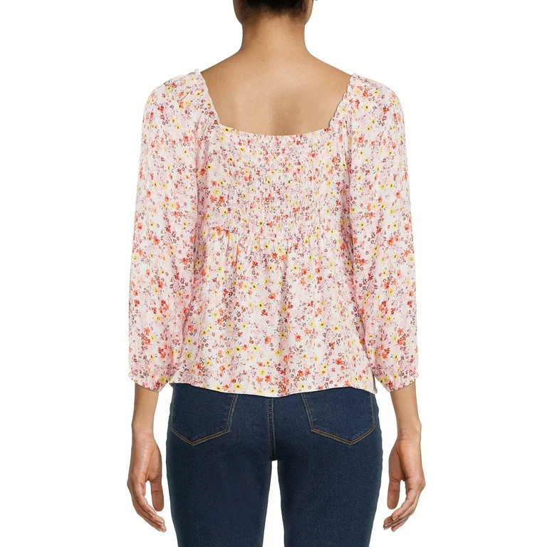 No Boundaries Juniors' Notch Neck Top - Walmart.com | Walmart (US)