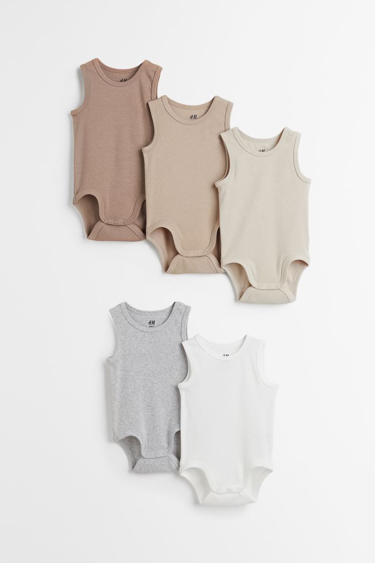 5-pack Sleeveless Bodysuits | H&M (US)