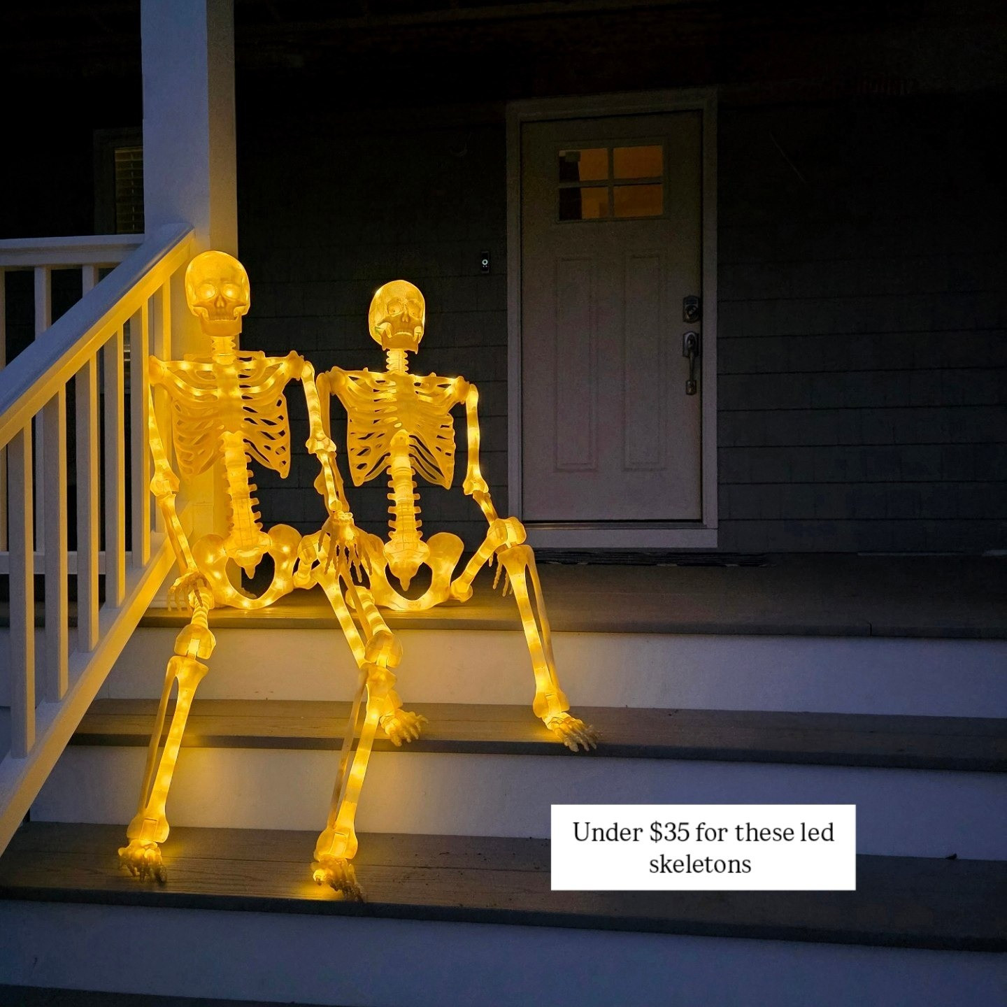 These led skeletons are the perfect October Halloween outdoor decor

#LTKSeasonal #LTKHalloween #LTKHome