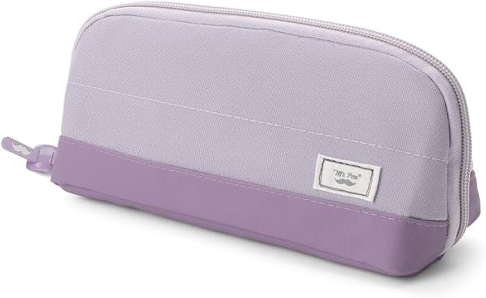 Mr. Pen- Fabric Pencil Case Pouch, Purple, Triangular Shape Pencil Pouch | Amazon (US)