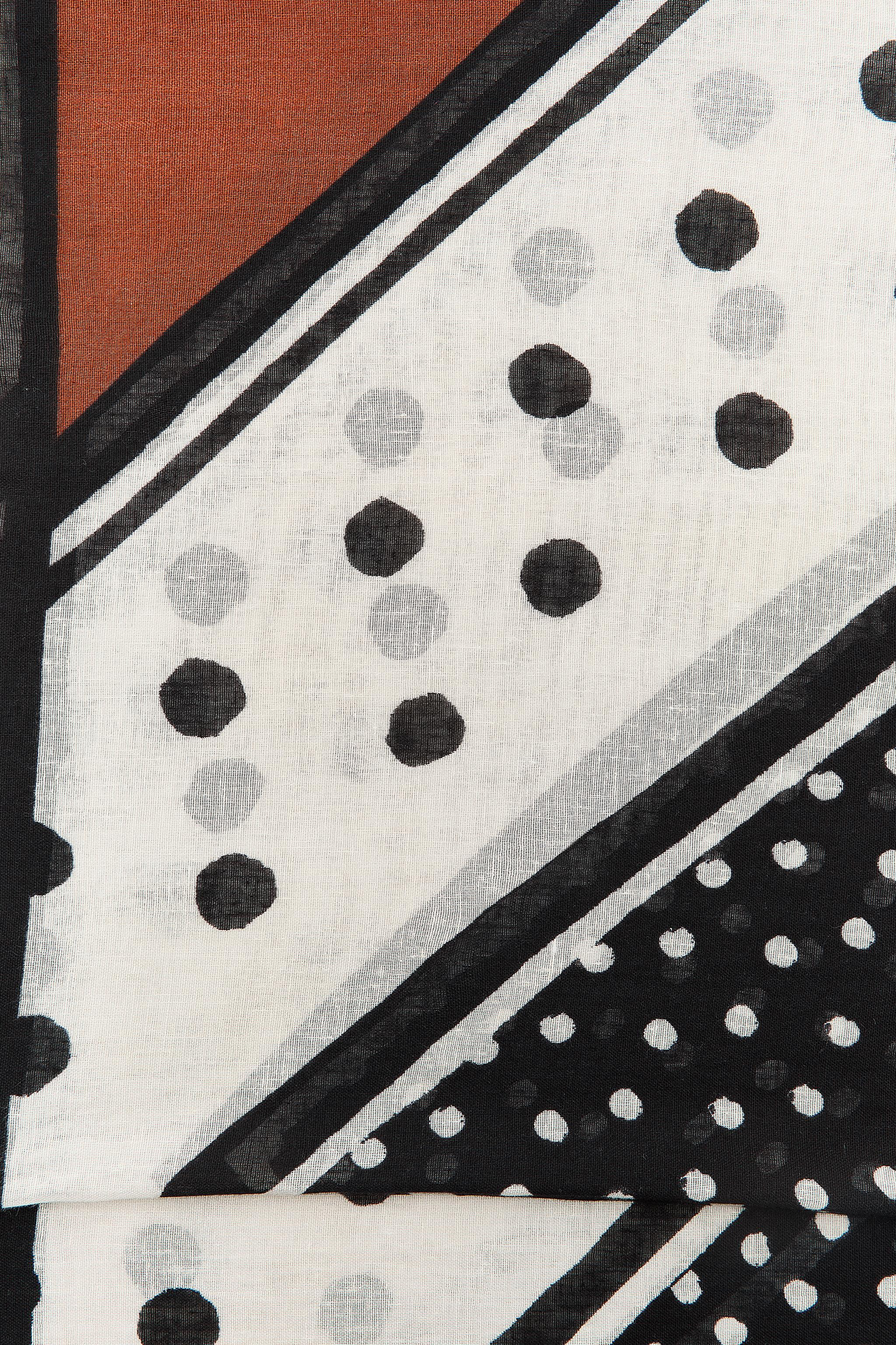 PRINTED COTTON SCARF | Zara AU