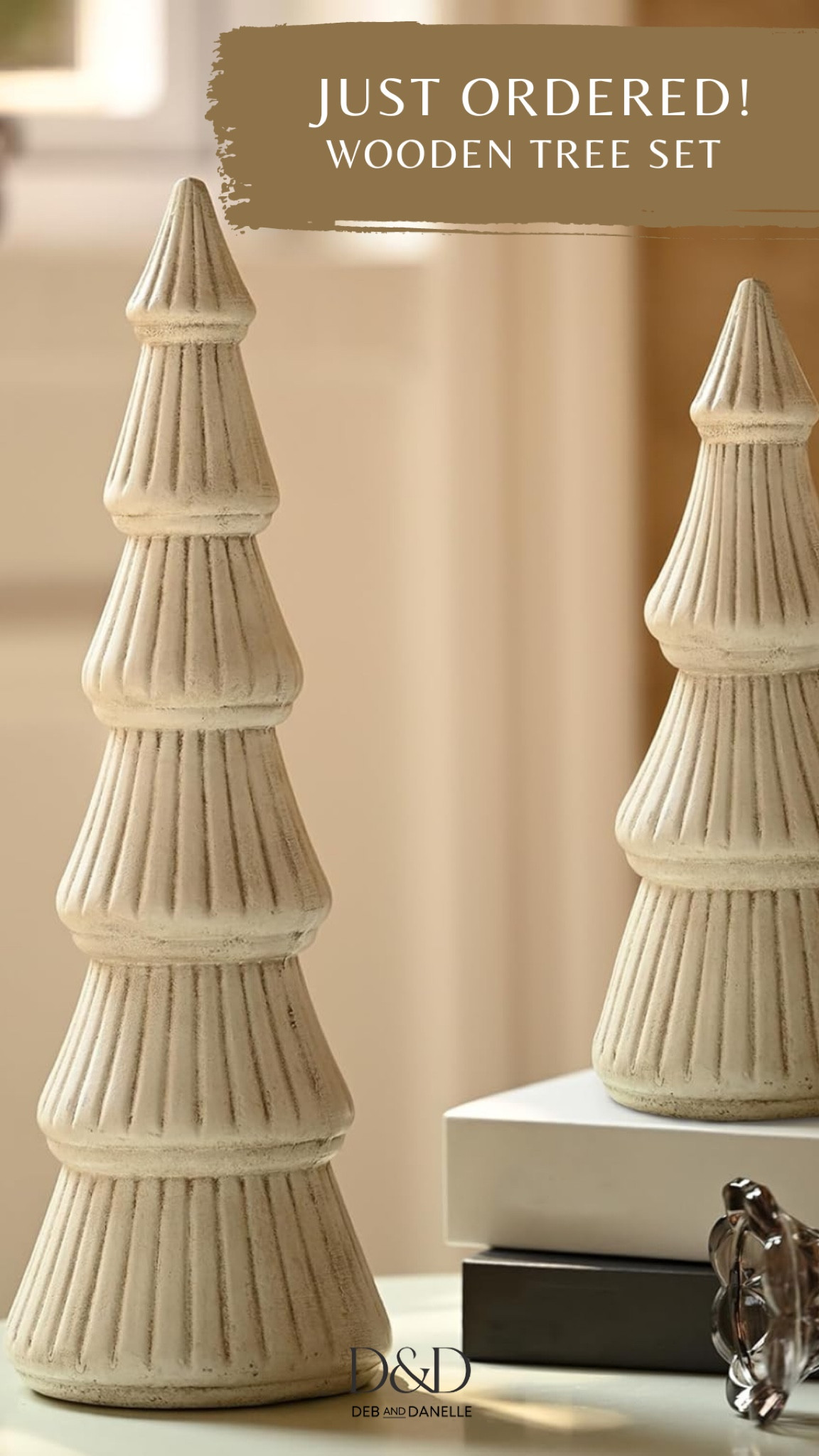 I just purchased this set of two wooden vintage-white trees from Amazon. It is also available in gold. I can’t believe we are almost ready to start decorating for Christmas! 

#LTKFindsUnder50 #LTKSeasonal #LTKHome