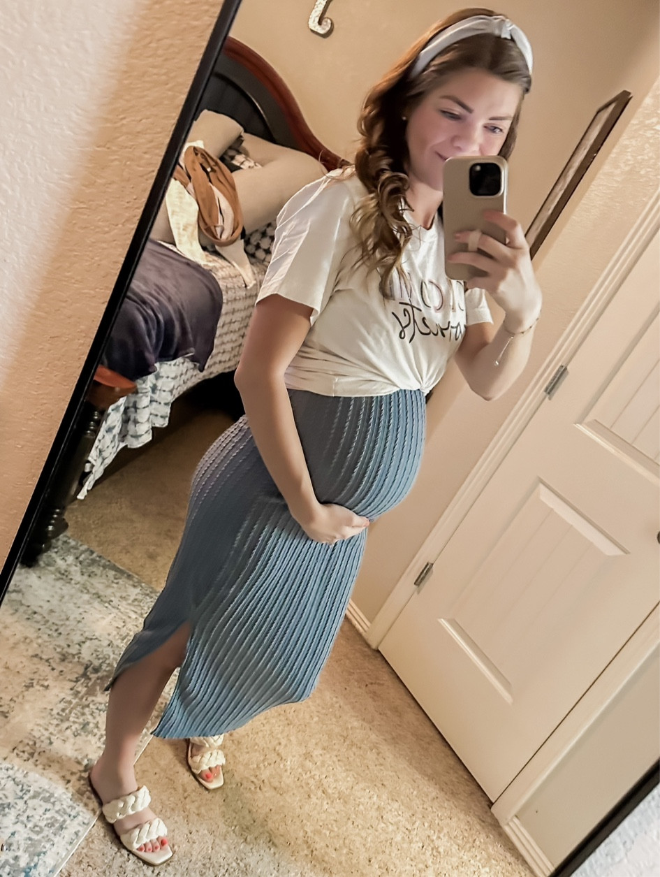 Love the dress as a skirt hack with a tied up tshirt! 

#LTKbeauty #LTKfit #LTKbump