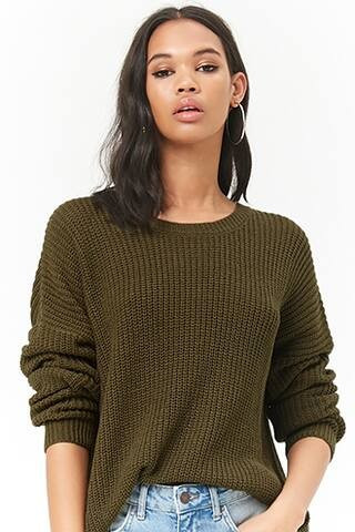 Ribbed Round Neck Sweater | Forever 21 (US)