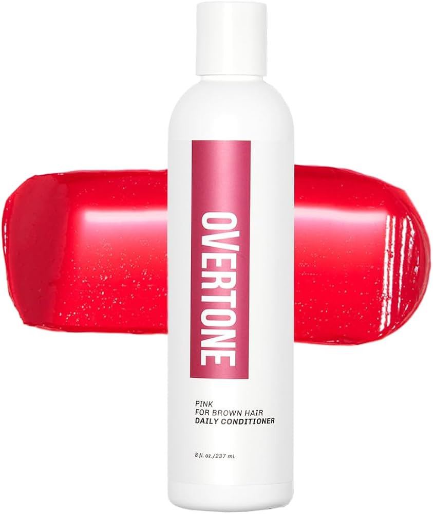 Overtone Daily Color Depositing Conditioner for Hair, Raspberry Pink:Temporary Pigment with Shea,... | Amazon (US)