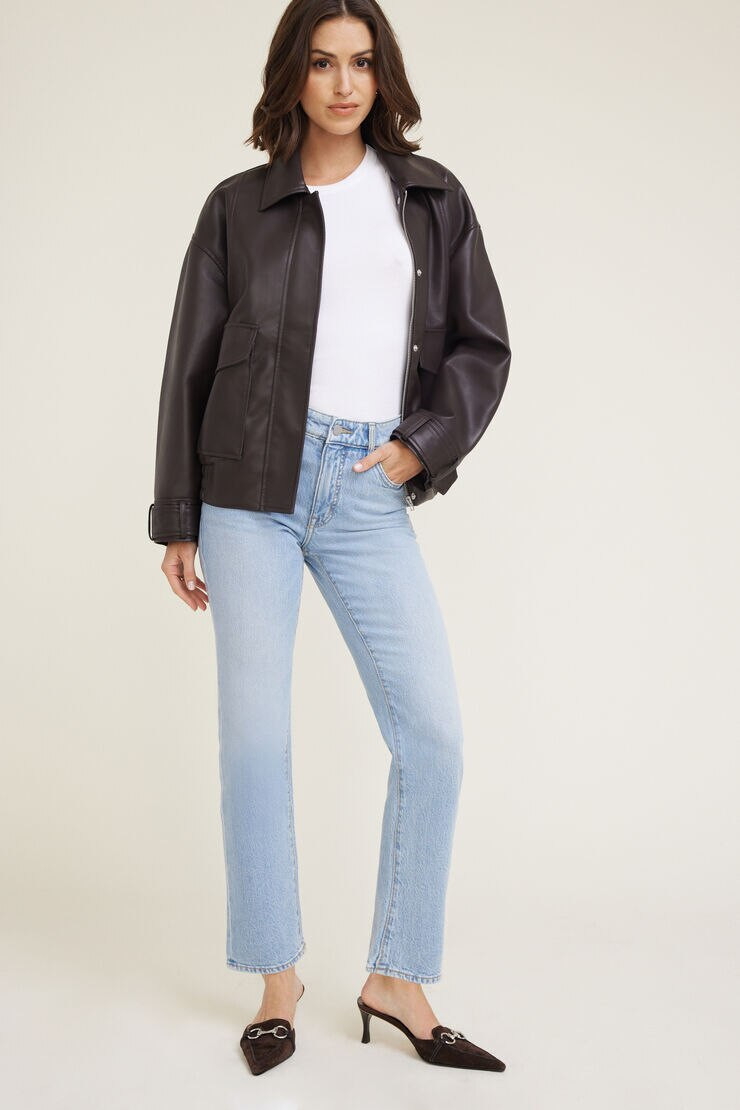 Frenchie High Rise Slim Leg Jeans | Dynamite Clothing