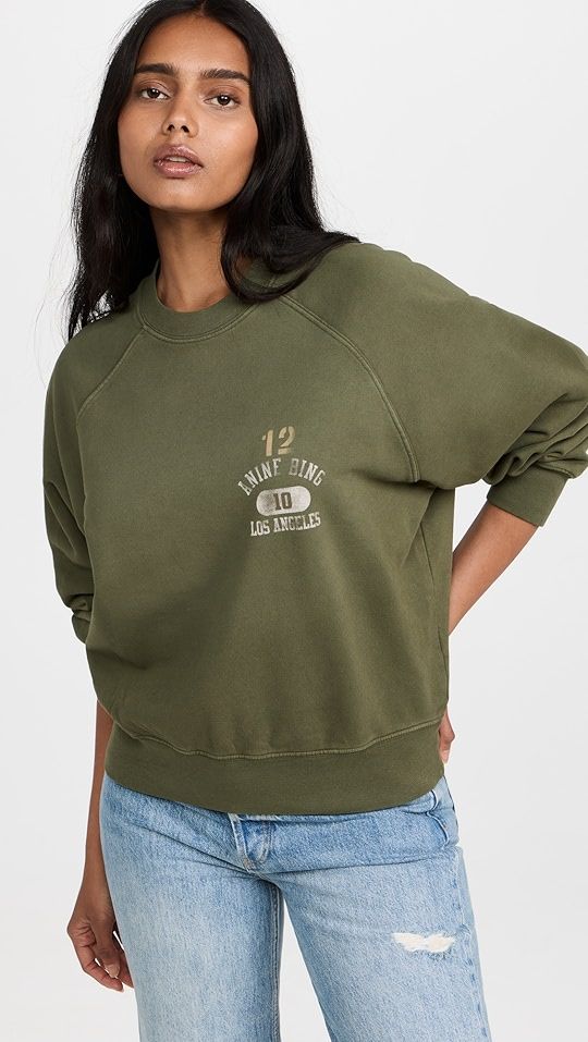 ANINE BING Archer Army Sweatshirt | SHOPBOP | Shopbop
