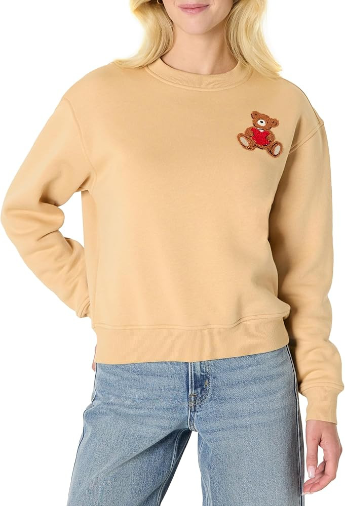 Amazon Essentials x Sofia Grainge Women's Boxy Drop Shoulder Crewneck Sweatshirt | Amazon (US)