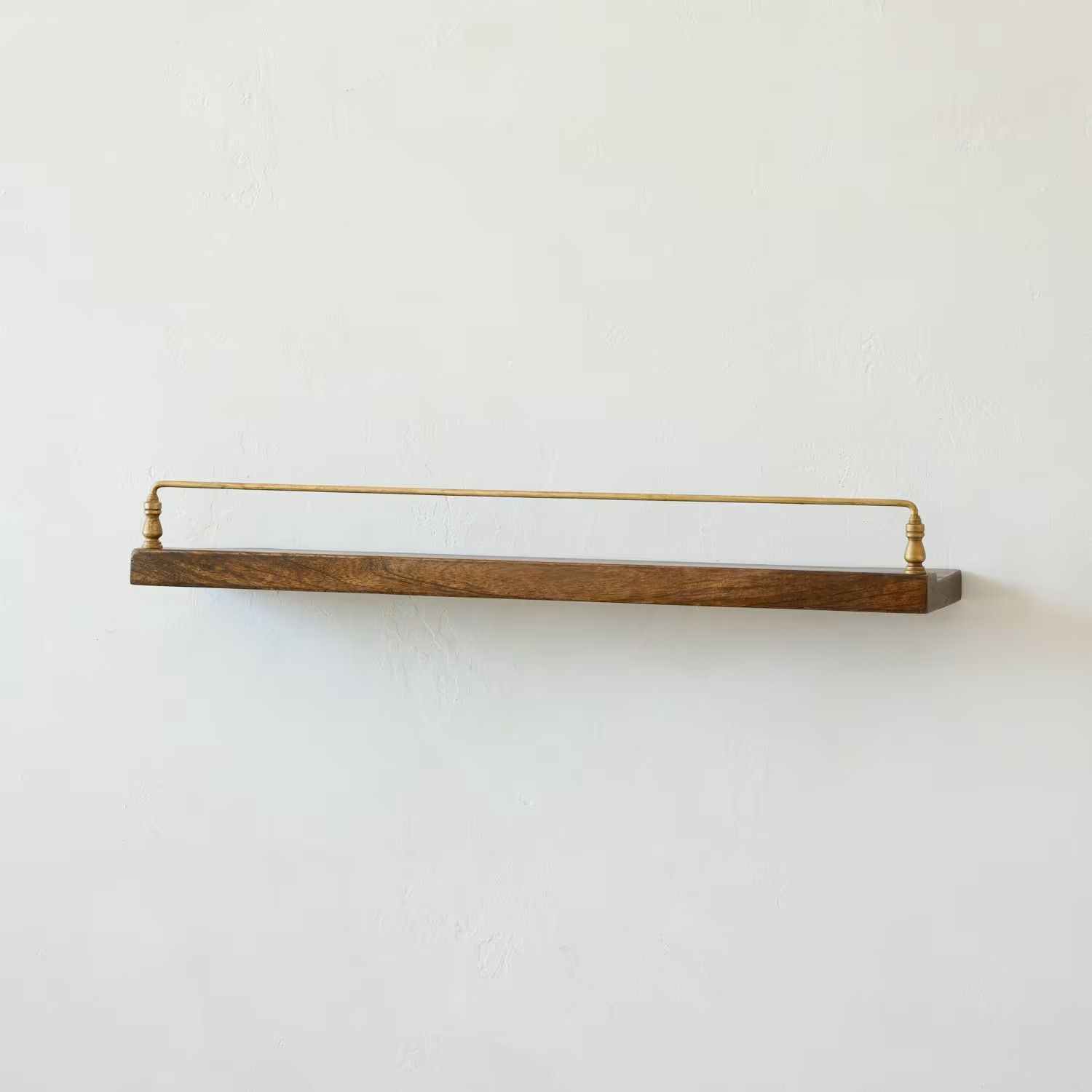 Elliott Wood and Brass Picture Ledge | Magnolia