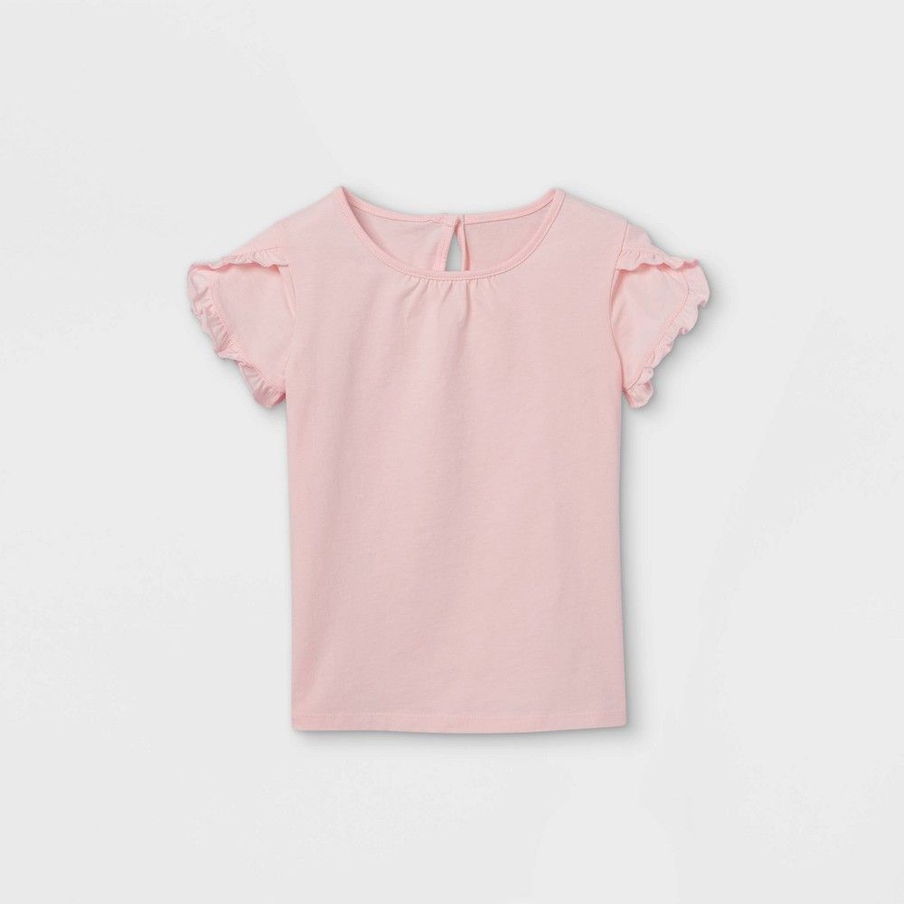 OshKosh B'gosh Toddler Girls' Ruffle Short Sleeve T-Shirt - | Target