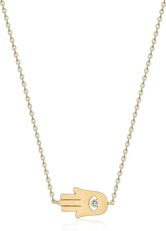 LOYATA 14K Gold Plated Choker Necklace, Bohemia Sequin Coins Delicate Chain Necklace with CZ Evil... | Amazon (US)