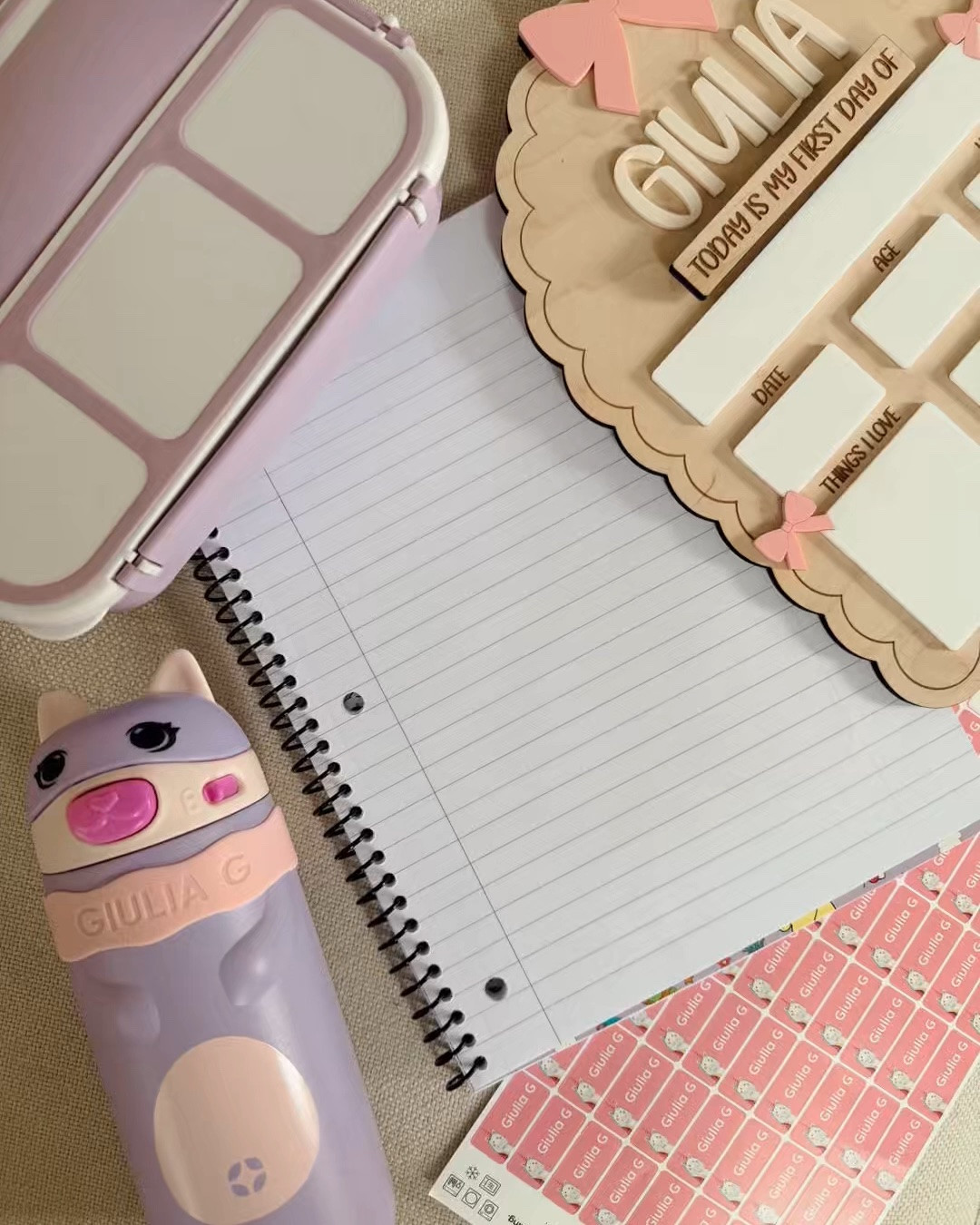 Back to school essentials every parent needs to make the school year easier and more organized 🎒✨

Sharing some of our favorite finds for preschool and elementary days — a cute first day of school sign for those special photos, personalized water bottles with name bands, waterproof name stickers for all their supplies, and practical food containers perfect for packing lunches and snacks.

These little details make mornings smoother, help kids keep track of their things, and add a fun personalized touch to their school routine 🤍📚

#BackToSchool #SchoolEssentials #PreschoolEssentials #KindergartenEssentials #MomFinds #KidsLunchIdeas #PersonalizedKids

#LTKSeasonal #LTKKids