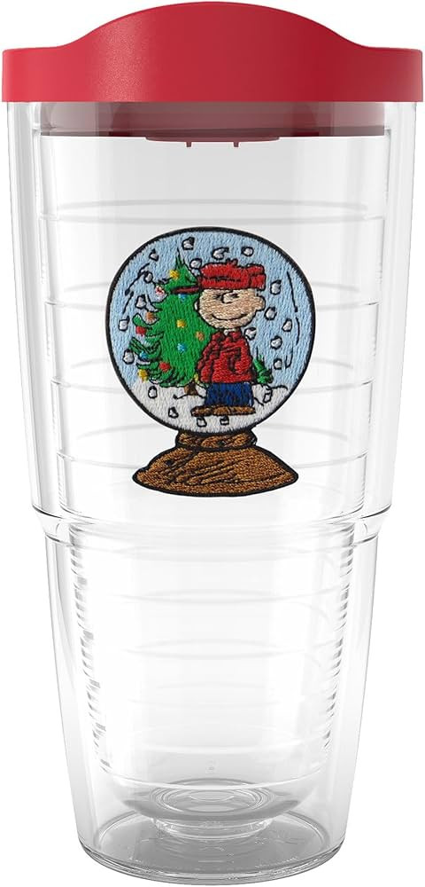 Tervis Peanuts - Charlie Brown Snoopy Christmas Snowglobe Made in USA Double Walled Insulated Tum... | Amazon (US)