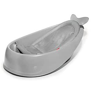 Skip Hop Baby Bath Tub, 3-Stage Smart Sling Tub, Moby, Grey | Amazon (US)
