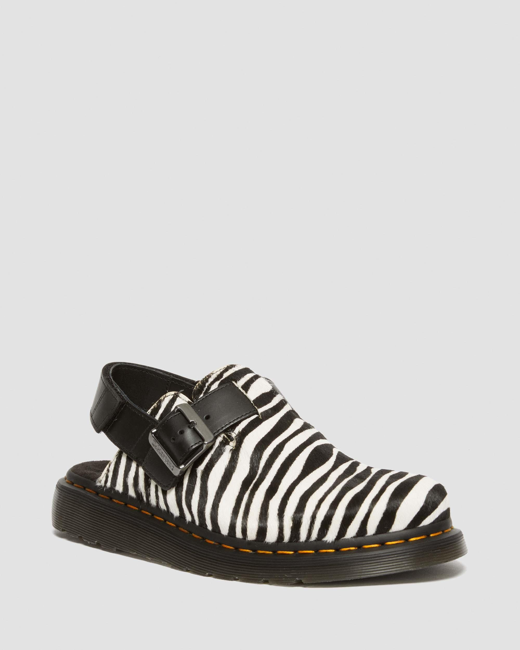 Jorge II Hair-on Animal Print Slingback Mules | Dr. Martens
