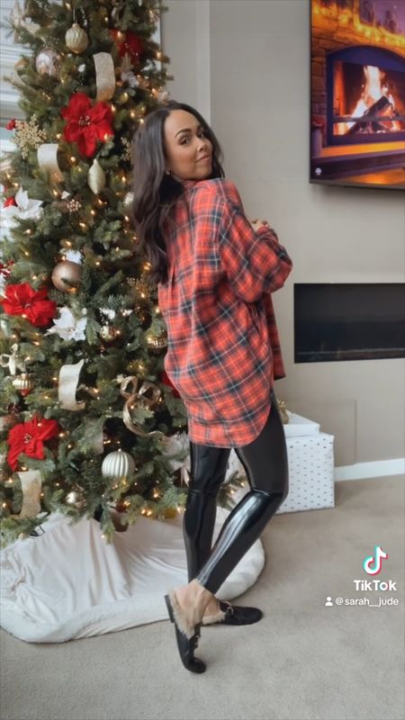 BACK IN STOCK! Obsessed with this oversized & super soft flannel! I sized up to a Medium for an even more oversized look! Sizes XXS-4X and comes in 8 prints! 

#LTKsalealert #LTKHoliday #LTKSeasonal