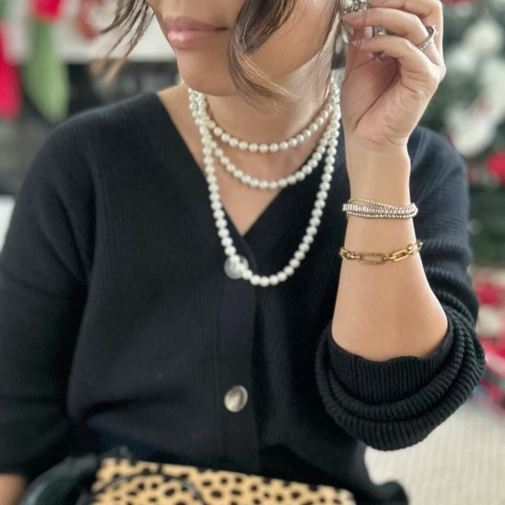 Realistic holiday house party outfits for SoCal life.
Most holiday parties in my world are house parties, not venues.lol

These two are easy, not overdressed holiday looks that won’t break the bank.
Simple cardigans are must-haves because you can wear them like this or super casual. Very versatile.

Added a little jewelry and accessories to give it some party energy.
The best part? Everything can be worn in everyday life too, so it’s not just for one night.

We gotta think smart here. Do we spend money on something we’ll wear a few times for special occasions, or something we can actually wear every day? These cardigans + satin skirts? Definitely the everyday kind, but still party-ready.

Link in bio and story
Comment SHOP for a direct link

#holiday #partyoutfit #houseparty #outfitinspiration #gifted

#LTKootd #LTKOver40 #LTKHoliday