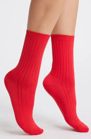 Le Bon Shoppe Cotton Blend Rib Crew Socks | Nordstrom | Nordstrom