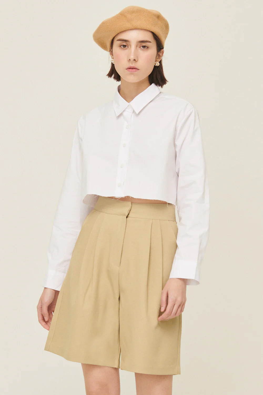 Suzan Frayed Hem Shirt | Storets (Global)