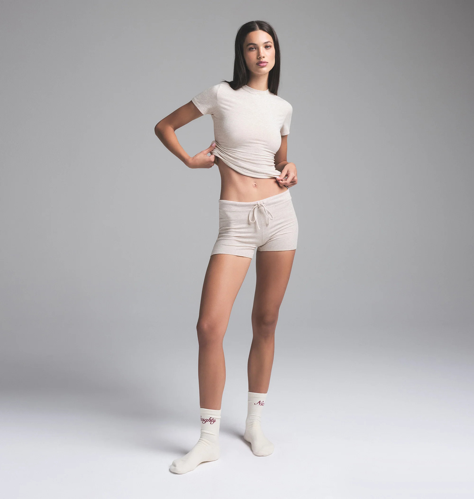 SKIMS T-Shirt | Light Neutral | Small | Cotton Jersey | SKIMS (US)