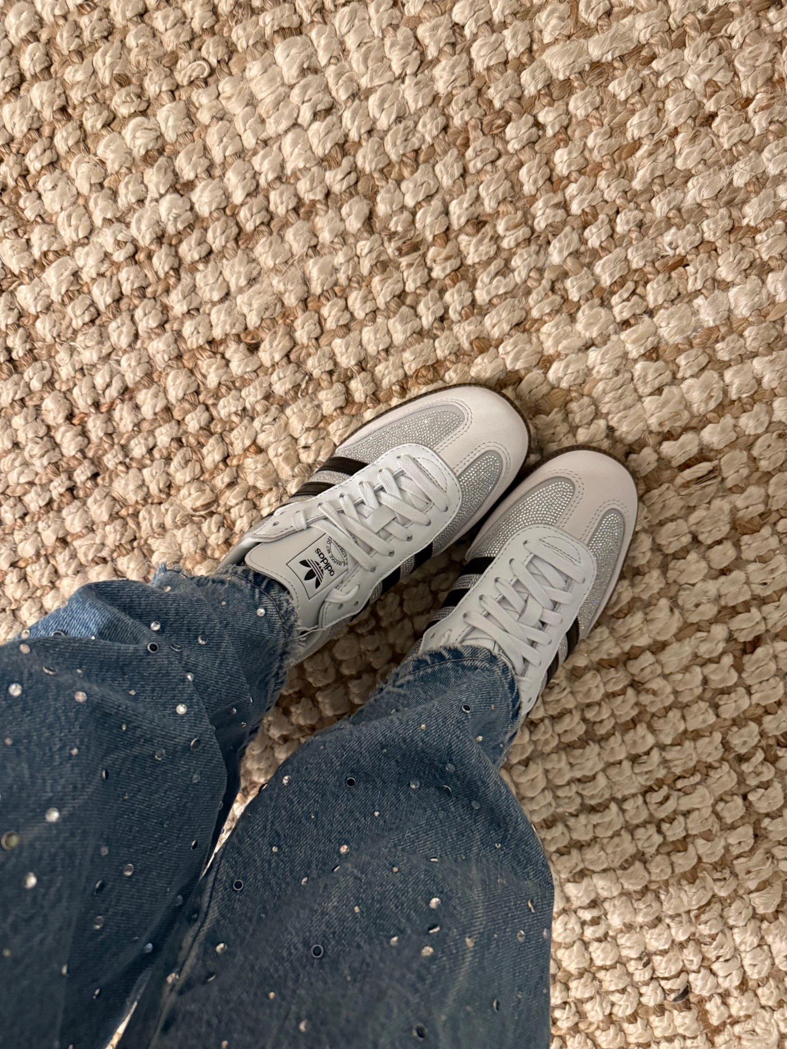 Rhinestone Sambas — say less ✨
These sneaker are everything. Casual, cool, and a little sparkly.
Linked because you’re going to ask 🤍 #LTKfinds #EverydayStyle #MomUniform #SneakerStyle

#LTKgrwm #LTKmomlife