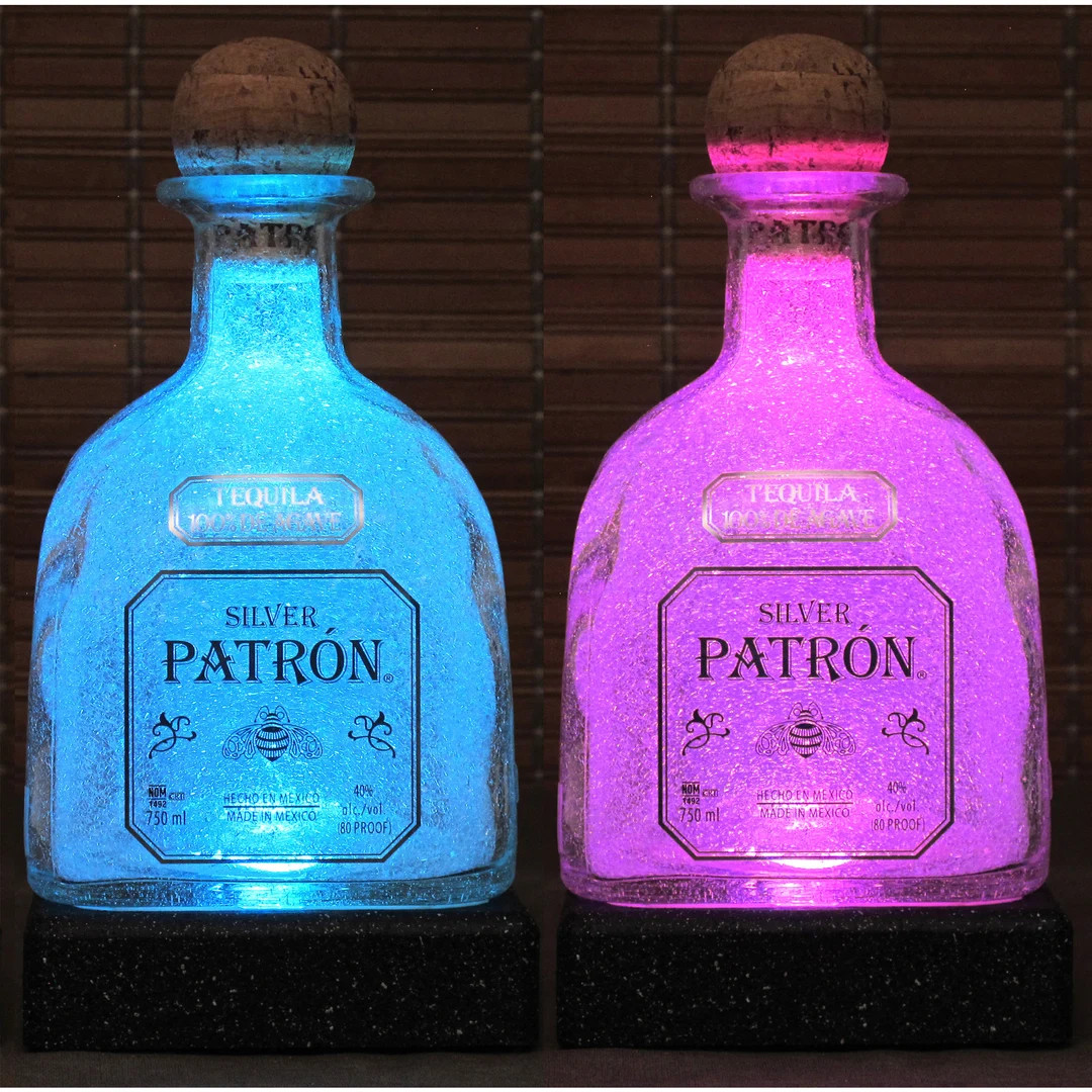 Patron Silver Tequila Remote Controlled 16 Color Changing LED - Etsy | Etsy (US)