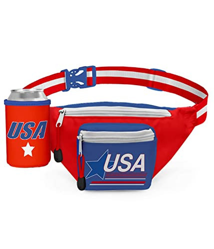 Tipsy Elves American Flag Fanny Packs for July 4th BBQs and Summer Pool Parties | Amazon (US)