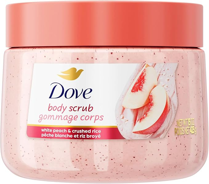 Dove pH Balanced Body Scrub, with Naturally-Derived and Sulfate-Free Cleansers, White Peach & Cru... | Amazon (CA)