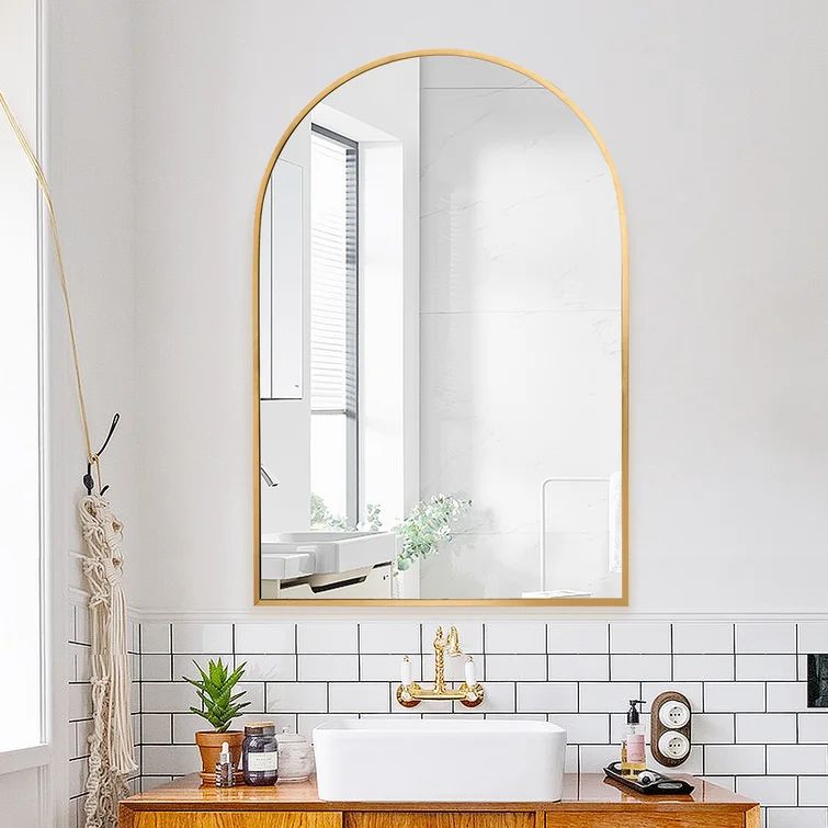 Lilaram Wall Mounted Arch Bathroom / Vanity Mirror | Wayfair North America