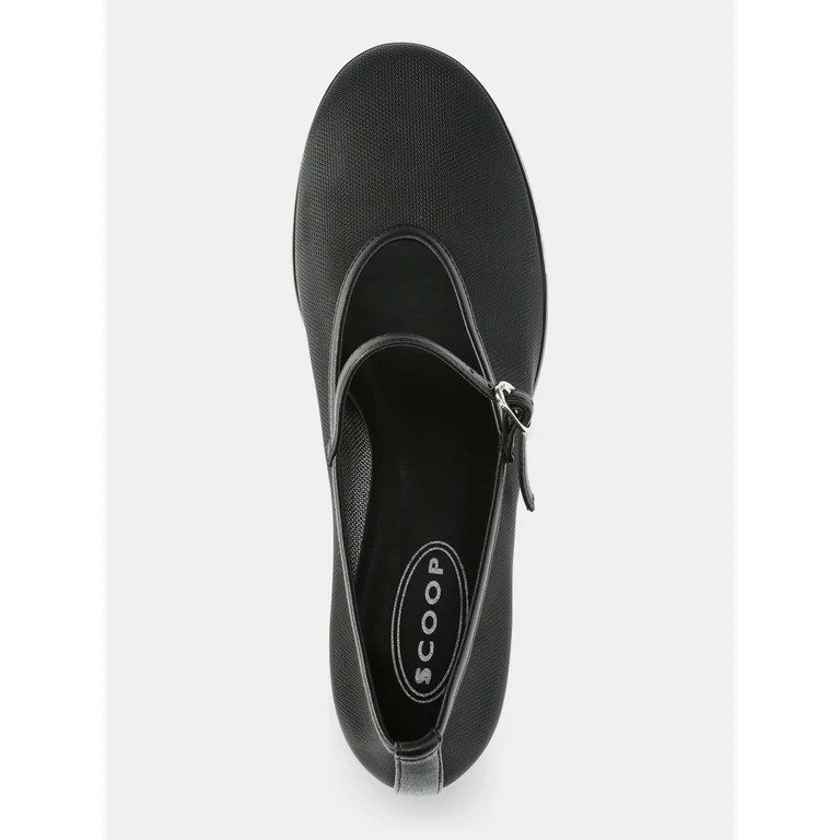 Scoop Women's Mesh Mary Jane Block Heel Pumps | Walmart (US)