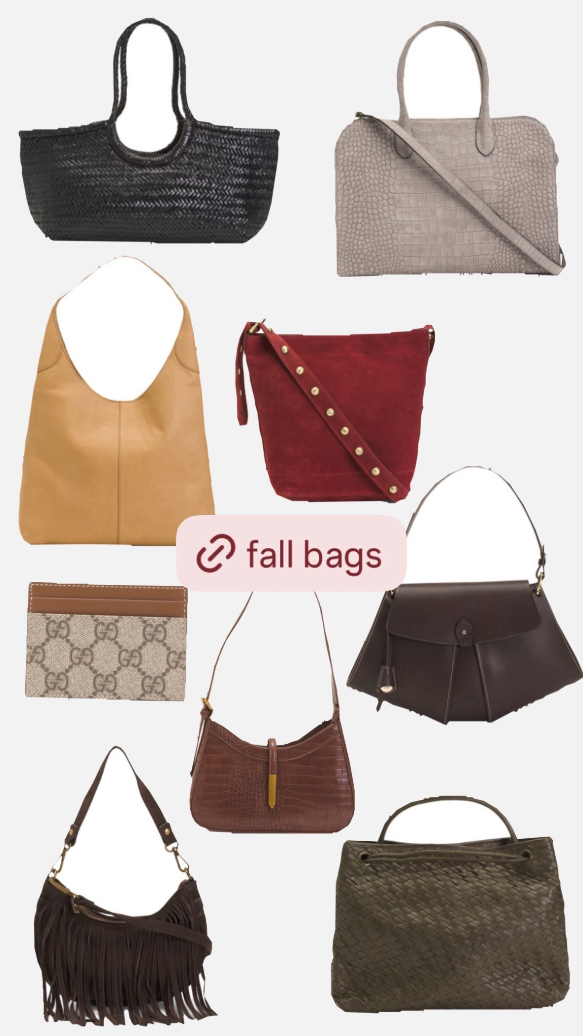 Fall bags from $30-$500! A leather or suede purse is the perfect accessory for fall. Bucket bag, crossbody, tote, wallet, shoulder bag. Tjmaxx finds, new arrivals

#LTKSeasonal #LTKFindsUnder100 #LTKStyleTip