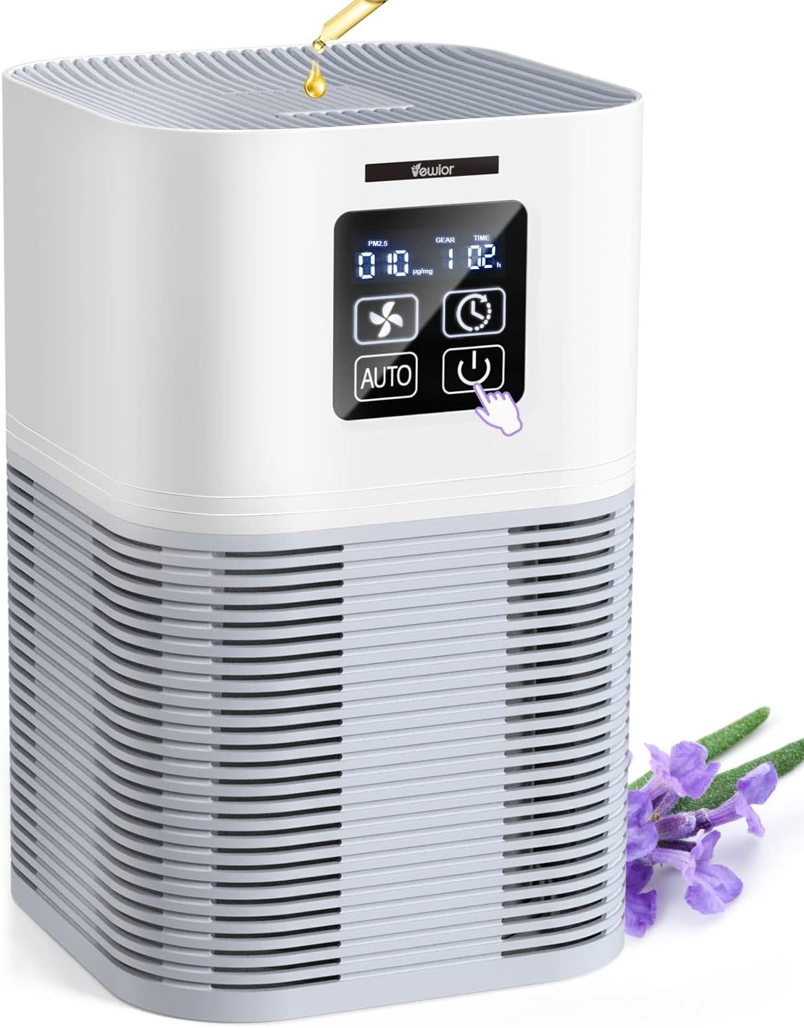 Air Purifier, Home Air Cleaner For Bedroom Large Room up to 600 sq.ft, VEWIOR H13 True HEPA Air F... | Amazon (US)