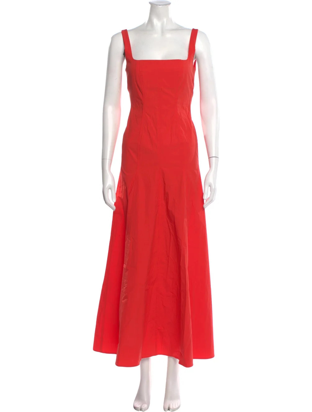 Bondi Born Square Neckline Long Dress - Orange Dresses, Clothing - WBDIB21552 | The RealReal | The RealReal