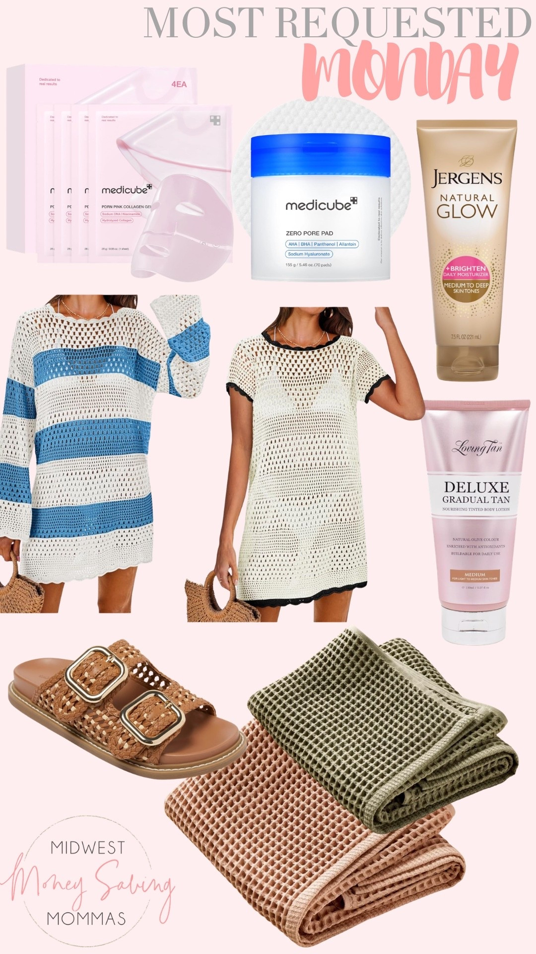 Most requested links

Medicube skincare  tanning lotion  spring break  swimsuit coverup  sandals  waffle bath towels 

#LTKHome #LTKBeauty #LTKootd