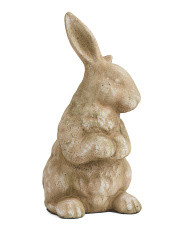 6.25x5x11 Outdoor Terracotta Bunny Garden Statue | TJ Maxx