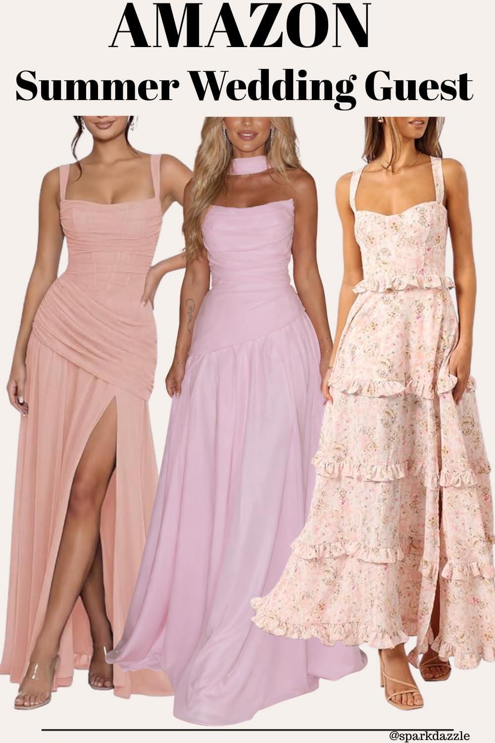 Curvphilo Women's Bodycon Maxi Summer Dress 3D Satin Floral Mesh Formal Evening Dress Wedding Gue... | Amazon (US)
