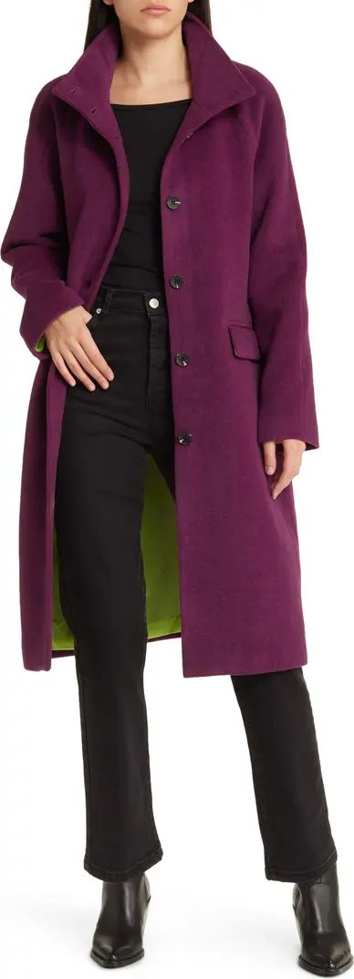 Single Breasted Wool Blend Coat | Nordstrom